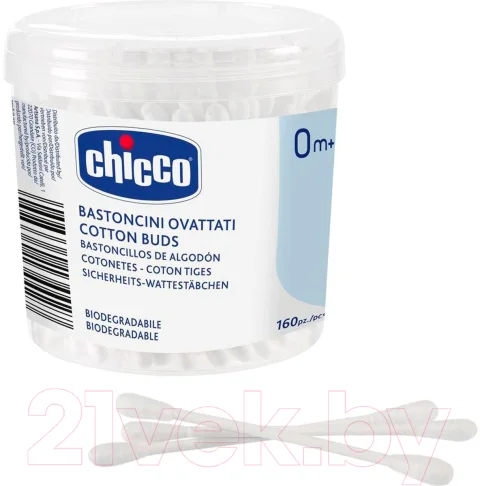 Ватные палочки Chicco Без ограничителя / 00010442000000 (160шт)