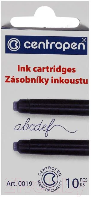 Чернила для перьевой ручки Centropen 0019/10 (10шт)