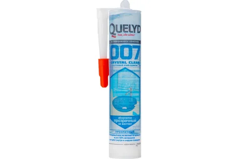 Клей-герметик Quelyd 007 Crystal Clear (300г, прозрачный)
