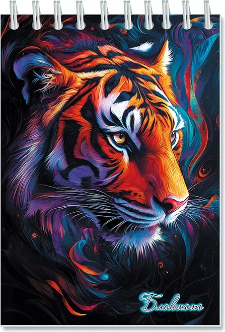 Блокнот Апплика Тигр на черном / С0115-133 (48л)