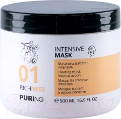 Маска для волос Puring 01 Richness Intensive Mask Интенсивного действия (500мл) — фото 1