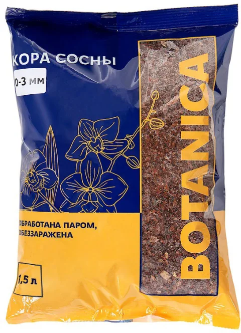 Мульча для растений BOTANICA Кора сосны 0-3мм (1.5л)
