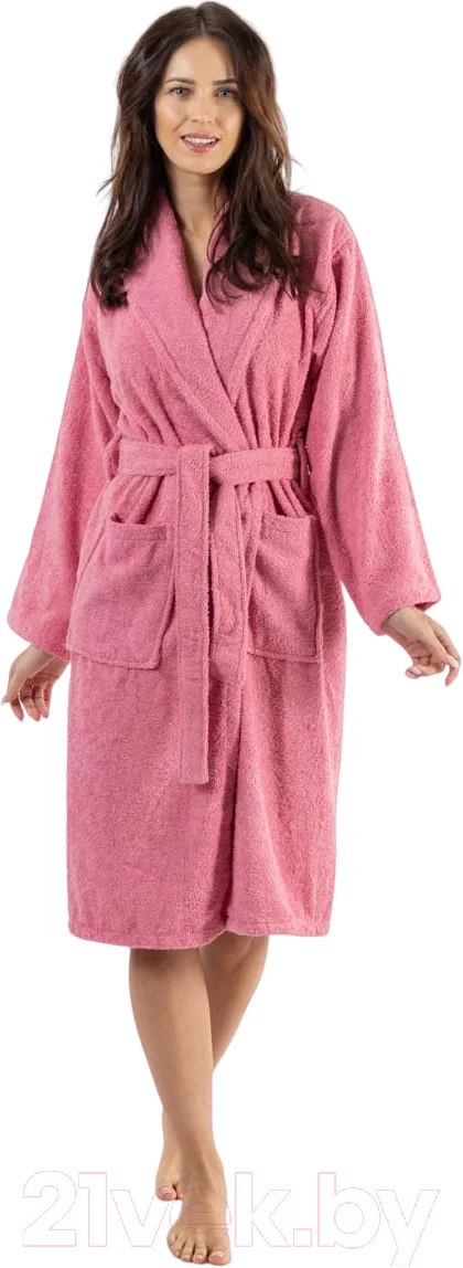 Халат Minteks Махровый ТВ04-11 (р.48, малиновый)