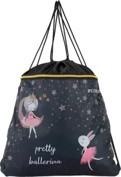 Мешок для обуви Ecotope Kids Балерина 057-M588-68-CLR (черный) — фото 3