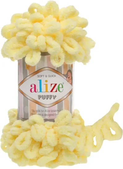 Пряжа для вязания Alize 100% микрополиэстер / 13 (9.2м, желтый)