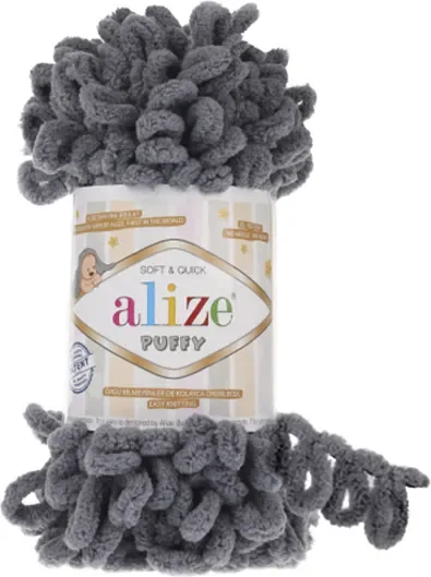 Пряжа для вязания Alize 100% микрополиэстер / 87 (9.2м, угольно серый)