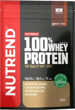 Протеин Nutrend 100% Whey Protein (400г, шоколад/какао) — фото 5