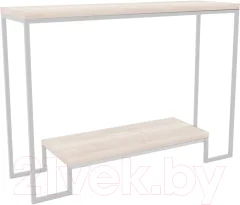 Консольный столик Hype Mebel Голд 100x35 (белый/древесина белая) — фото 1
