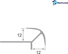 Уголок под плитку Profiling Елочка ПО-10х10 (2.7м, шампань) — фото 9