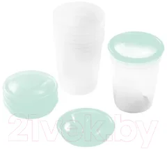 Набор контейнеров для хранения молока BabyOno 1028 с крышками (4шт) — фото 2
