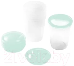 Набор контейнеров для хранения молока BabyOno 1028 с крышками (4шт) — фото 6