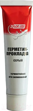 Герметик силиконовый 3ton ТР-103 (180г, серый)