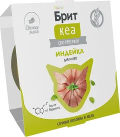 Влажный корм для кошек Брит Кеа Индейка в желе / 1062905 (75г) — фото 3