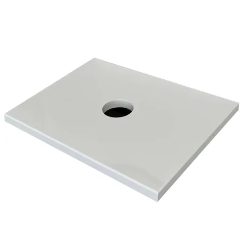 Столешница для тумбы в ванную Garda 106_750_PVC (белый глянец)