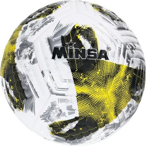 Футбольный мяч Minsa 10971373 (р.5, желтый)