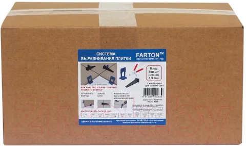 Система выравнивания плитки Farton Микс КФ 1.0мм (400шт+400шт)