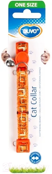 Ошейник Duvo Plus Ретро квадраты / 11172/orange (оранжевый)