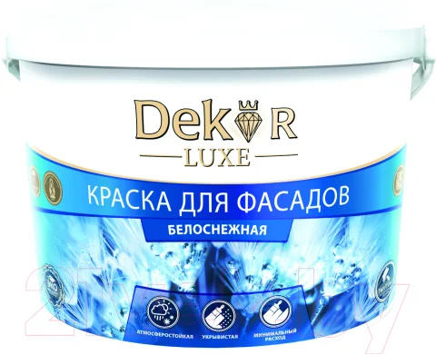 Краска Dekor Фасадная ВД-АК 111 ГОСТ (14кг)