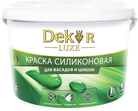 Краска Dekor ВД-АК 111 ГОСТ для фасада (7кг, силиконовая)