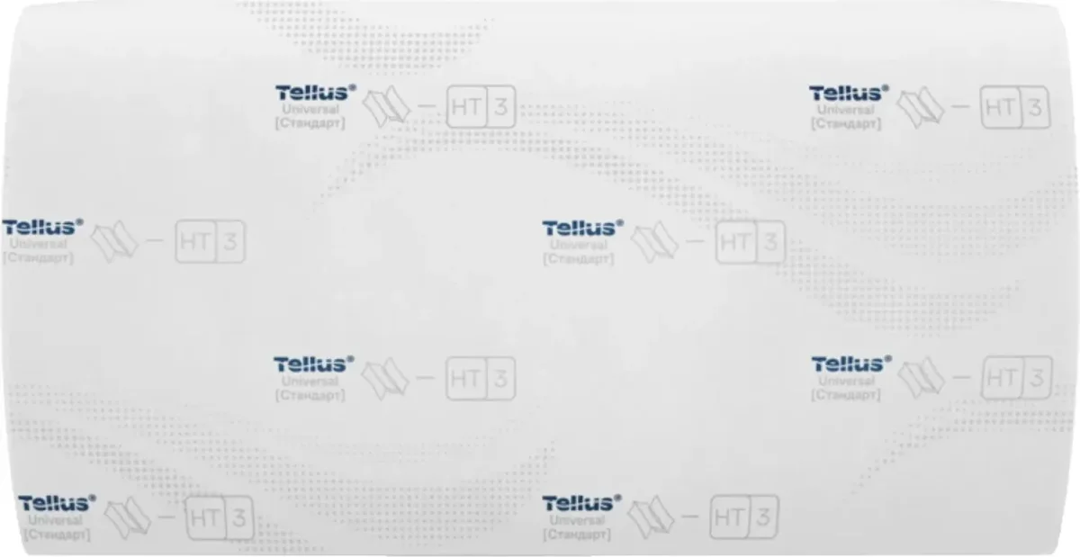 Бумажные полотенца Tellus Синглфолд Стандарт 1 слой / 120108 (250 листов)