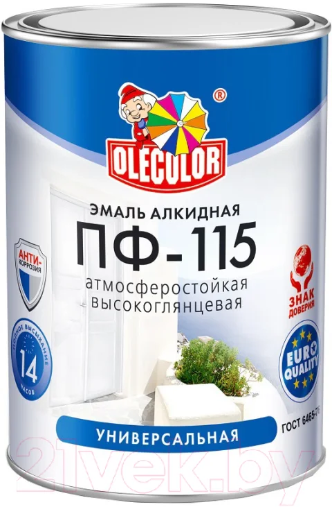 Эмаль Olecolor ПФ-115 (1.8кг, бирюзовый)