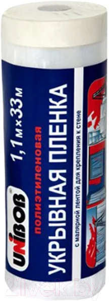 Пленка строительная Unibob С малярной лентой 1.1x33м / 38222