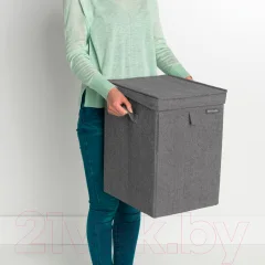 Корзина для белья Brabantia 120442 (серый/черный) — фото 4