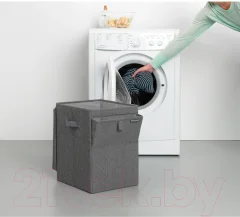 Корзина для белья Brabantia 120442 (серый/черный) — фото 6