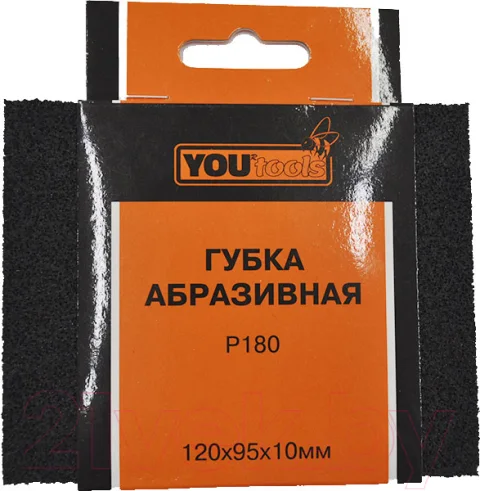 Губка абразивная Yourtools 120х95х10 P180 N6