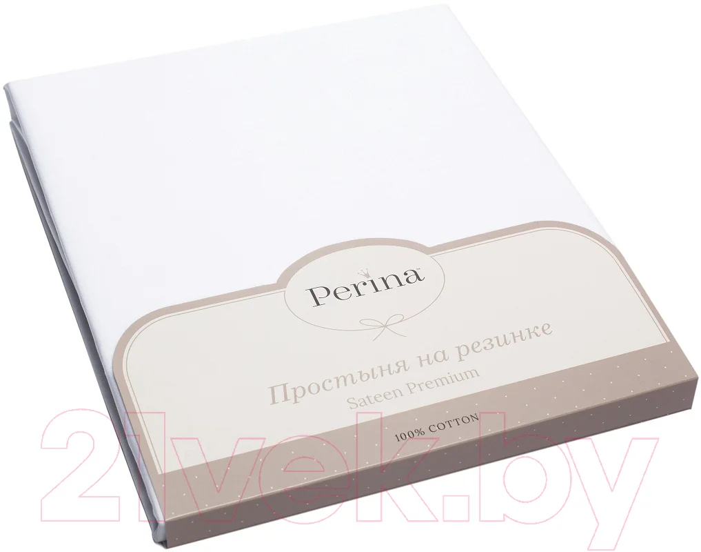 Простыня для малышей Perina На резинке / ПР-120x60.3 (белый)