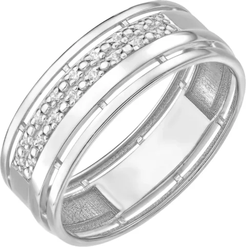 Кольцо из серебра 7 КАРАТ П1217-073С (р.18, с фианитами)