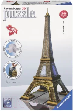 3D-пазл Ravensburger Эйфелева башня / 12556 (216эл) — фото 2