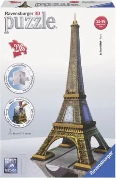3D-пазл Ravensburger Эйфелева башня / 12556 (216эл) — фото 8