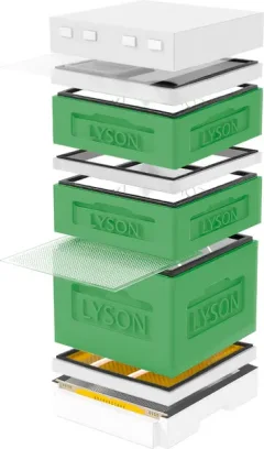 Улей Lyson Дадан На 12 Рамок / K124GW (зеленый/неокрашенный) — фото 9