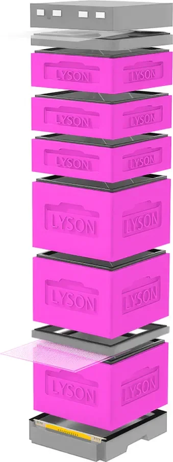 Улей Lyson Дадан На 12 Рамок / K128PG (розовый/серый)
