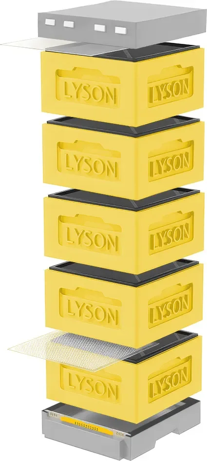 Улей Lyson Рута На 12 Рамок / KR125YG (желтый/серый)