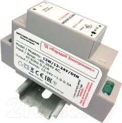 Блок питания на DIN-рейку Zont 12W/12-24V/DIN / ML13968 — фото 1