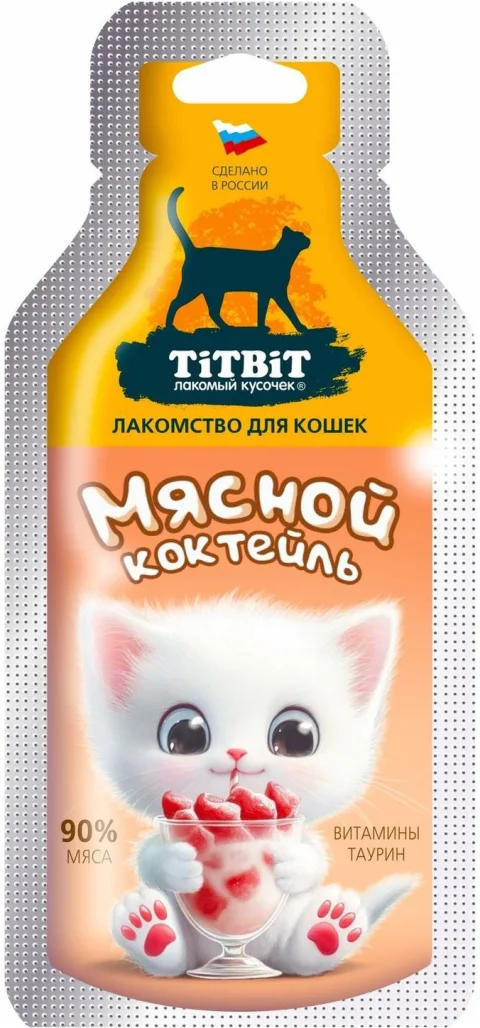 Лакомство для кошек TiTBiT Мясной коктейль / 1349 (15г)
