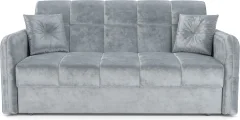 Диван Mebel-Ars Аккордеон Свег НПБ 140x200 (велюр серый Plush OWV-11) — фото 3