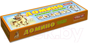 Развивающая игра Stellar Домино №15 Домашние любимцы / 00015