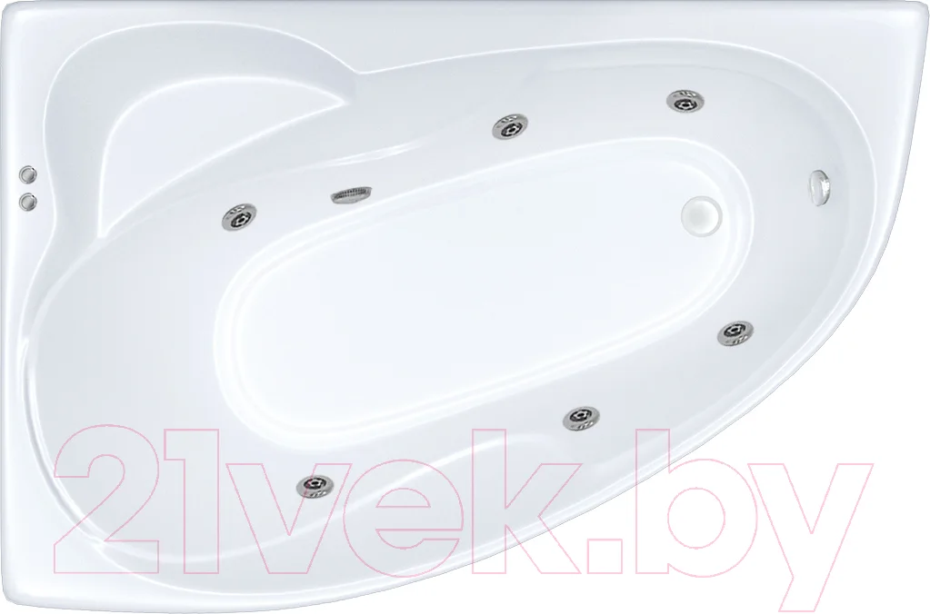 Ванна акриловая Triton Кайли 150x100 R Базовая Flat (с гидромассажем)