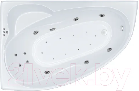 Ванна акриловая Triton Кайли 150x100 R Люкс Flat (с гидромассажем)