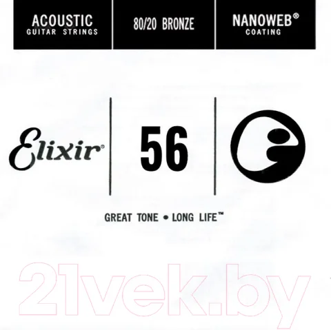 Струна для акустической гитары Elixir Strings 15156.056