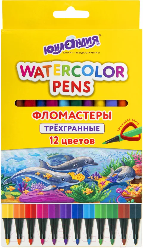 Фломастеры Юнландия Водный Мир / 152182 (12шт)