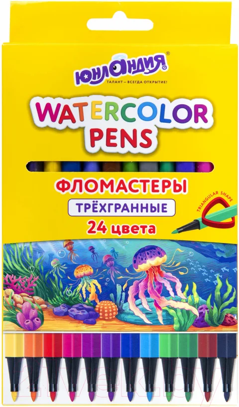 Фломастеры Юнландия Водный Мир / 152183 (24шт)