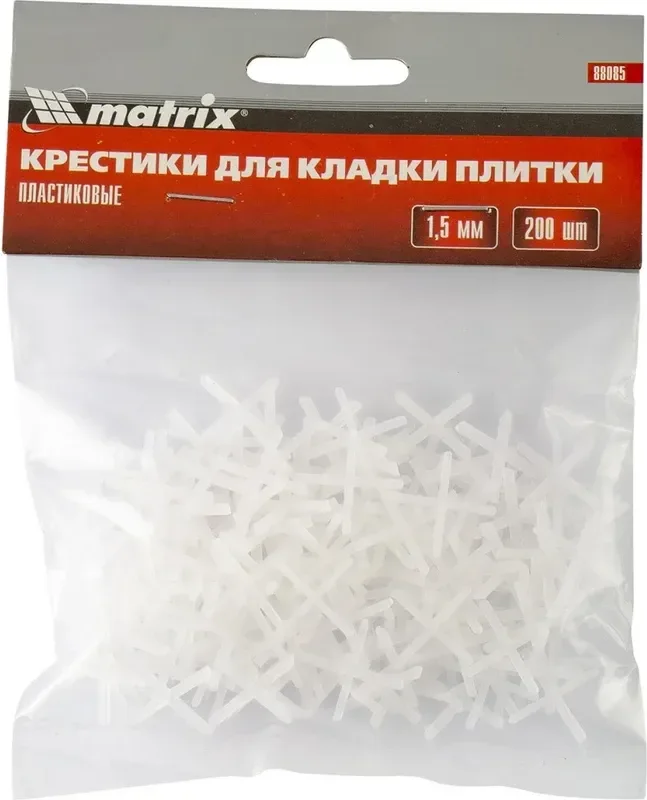 Крестики для укладки плитки Matrix 1.5мм / 88085 (200шт)