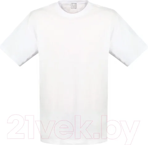 Футболка Sardoba Tekstil х/б 160гр (6ХL, белый)