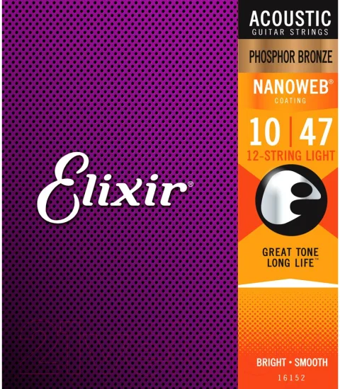 Струны для 12-струнной гитары Elixir Strings 16152 10-47