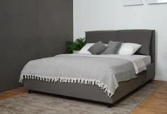 Двуспальная кровать ДСВ Венеция 1.6 (графит софт) — фото 1