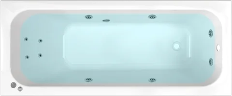 Ванна акриловая Triton Ника 170х70 Стандарт Flat (с гидромассажем)